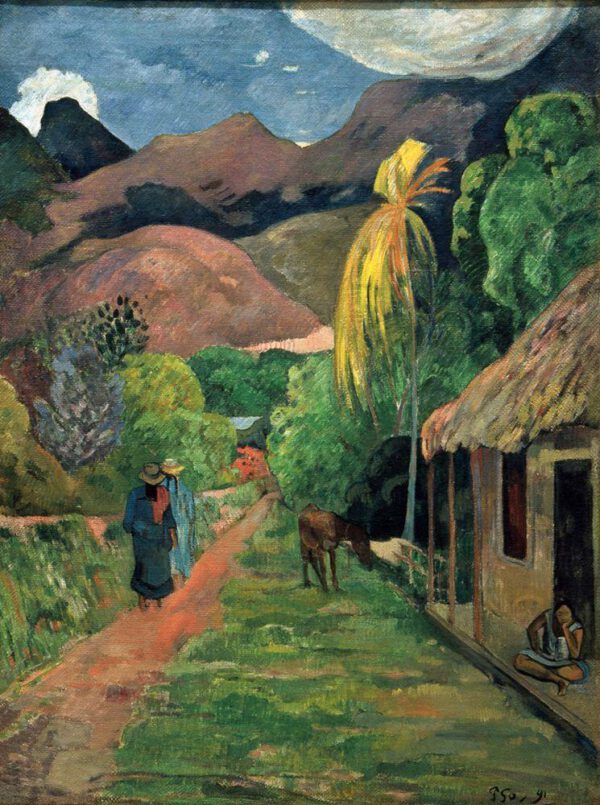 Paul Gauguin "Straße ins Gebirge"  98 x 117 cm