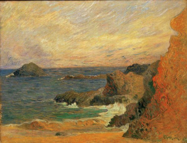 Paul Gauguin "Felsen an der Küste"  92 x 21 cm