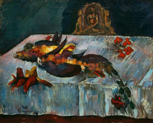 Paul Gauguin "Stilleben mit exotischen Vögeln"  71 x 58 cm