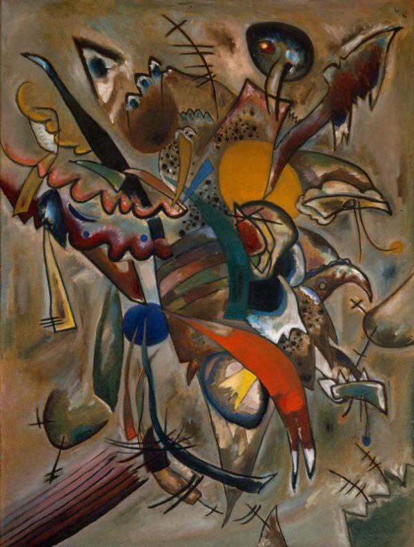 Wassily Kandinsky "Bild Mit Spitzen Komposition" 95 x 126 cm