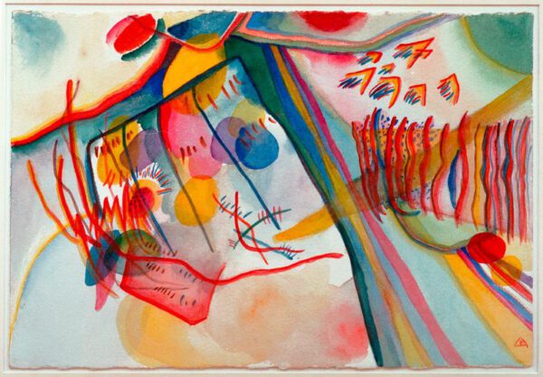 Wassily Kandinsky "Ohne Titel Komposition" 34 x 23 cm