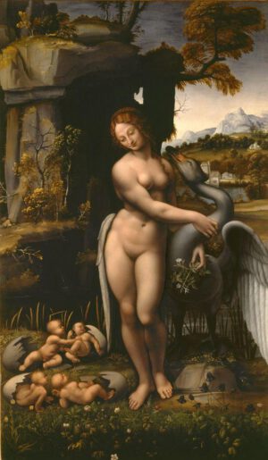 Leonardo da Vinci "Leda" 78 x 132 cm