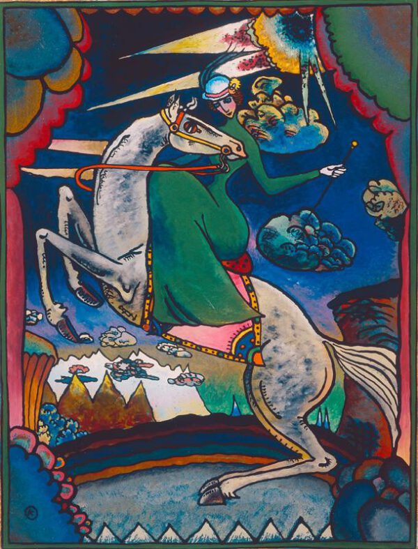 Wassily Kandinsky "Amazonen Den Bergen" 25 x 31 cm