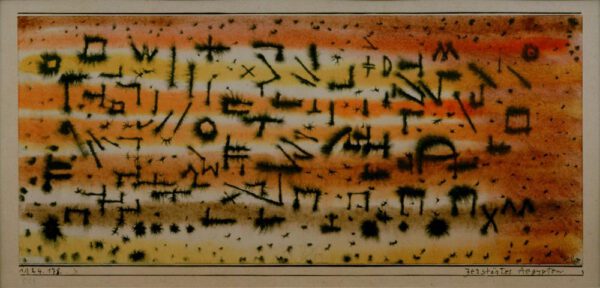 Paul Klee "Zerstörtes Aegypten" 29 x 13 cm