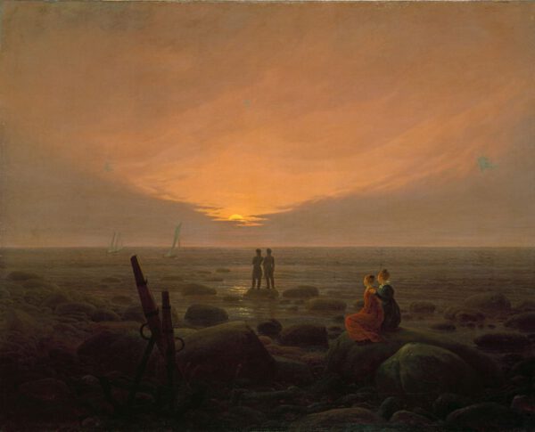 Caspar David Friedrich “Mondaufgang am Meer” 170 x 135 cm