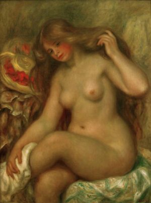 Auguste Renoir "Badende mit übergeschlagenen Beinen und Hut" 73 x 92 cm