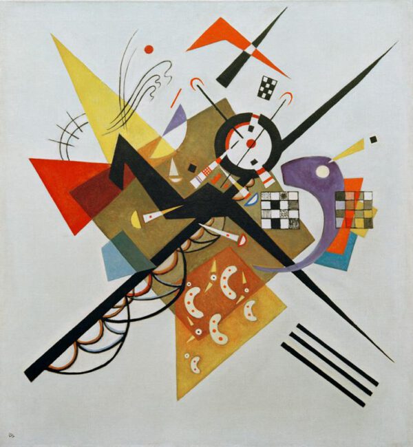Wassily Kandinsky "Auf Weiß" 98 x 105 cm