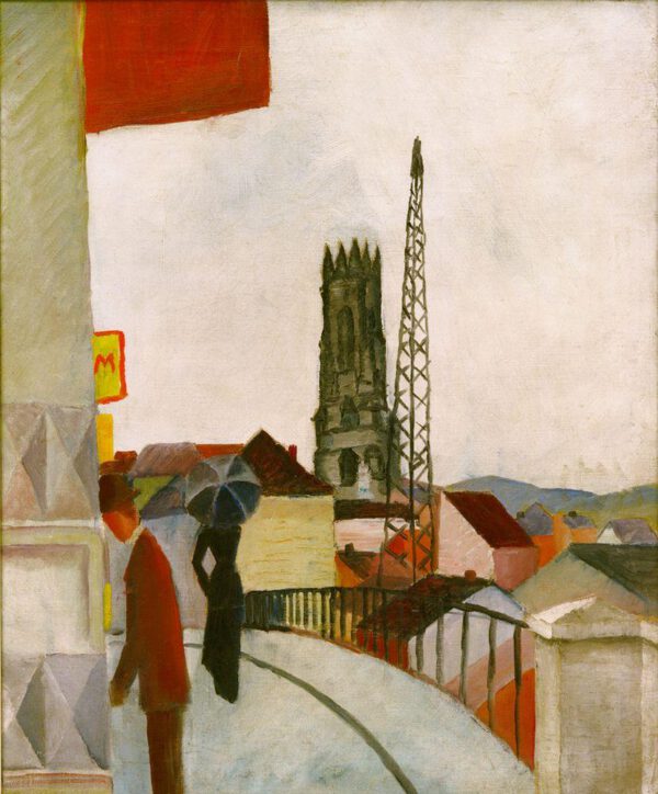 August Macke "Kathedrale zu Freiburg in der Schweiz" 66 x 80 cm