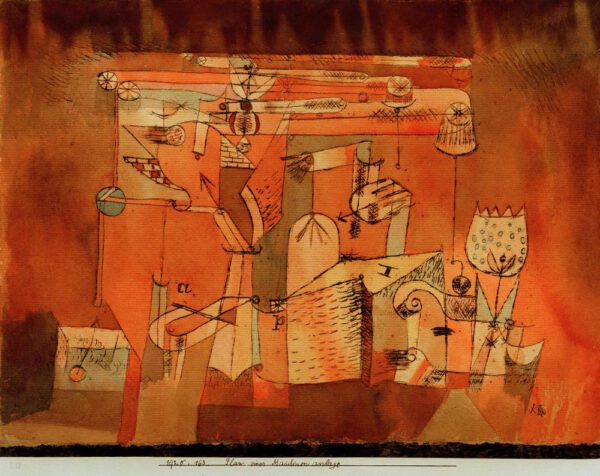 Paul Klee "Plan einer Maschinenanlage" 32 x 25 cm