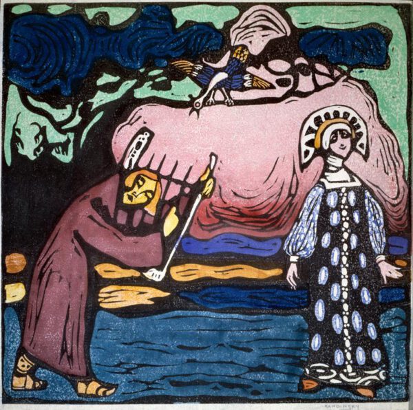 Wassily Kandinsky "Leier" 19 x 18 cm