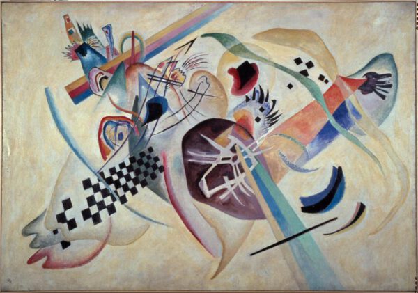 Wassily Kandinsky "Komposition Auf Weiss" 138 x 95 cm