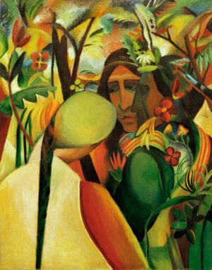 August Macke "Indianer" 70 x 88 cm