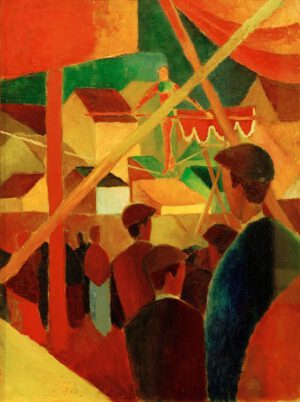 August Macke "Seiltänzer" 60 x 82 cm