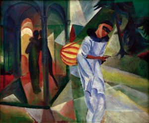 August Macke "Pierrot" 90 x 75 cm