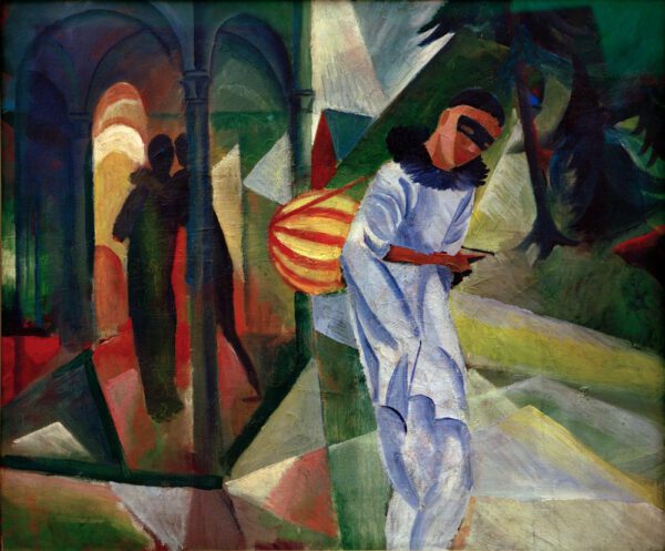August Macke "Pierrot" 90 x 75 cm