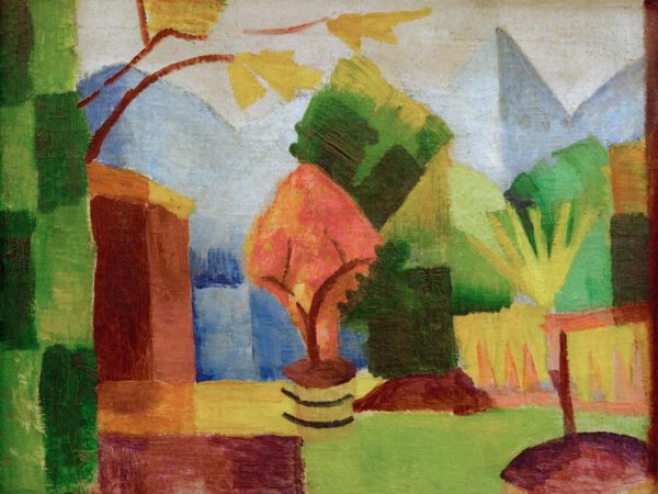 August Macke "Garten am Thuner See" 65 x 49 cm