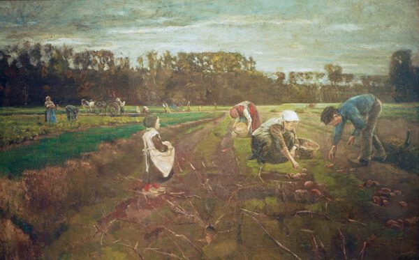 Max Liebermann "Kartoffelernte in Barbizon" 208 x 154 cm