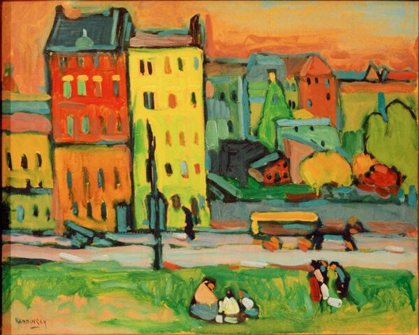 Wassily Kandinsky "Häusern München" 41 x 33 cm