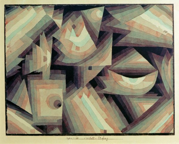 Paul Klee "Kristall-Stufung" 31 x 24 cm
