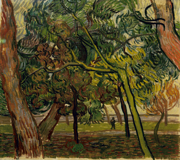 Vincent van Gogh “Studie mit Fichten im Herbst” (Pinien im Park) 46 x 51 cm