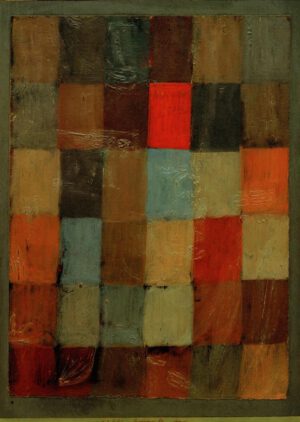 Paul Klee "Harmonie blau=orange" 26 x 37 cm