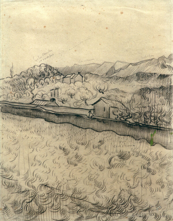 Vincent van Gogh “Ummauertes Feld” 31 x 23,5 cm