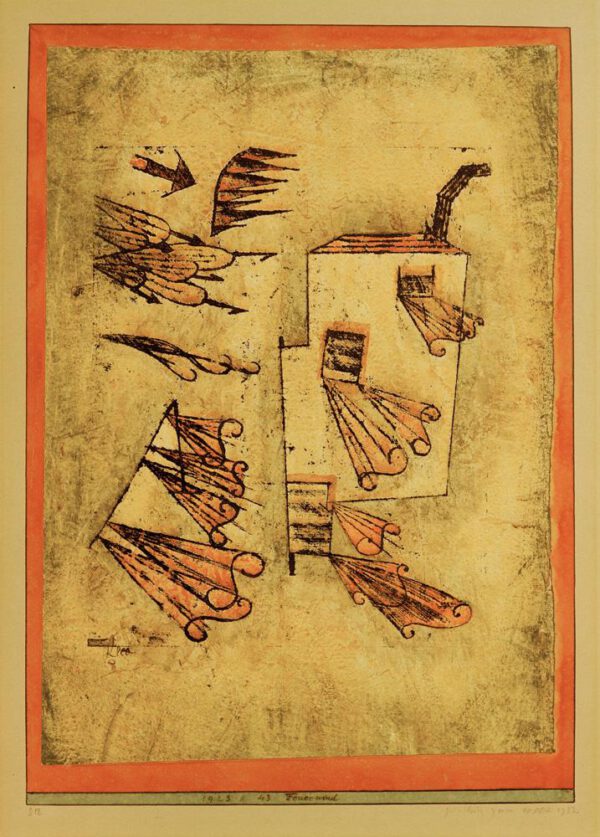 Paul Klee "Feuerwind" 30 x 43 cm