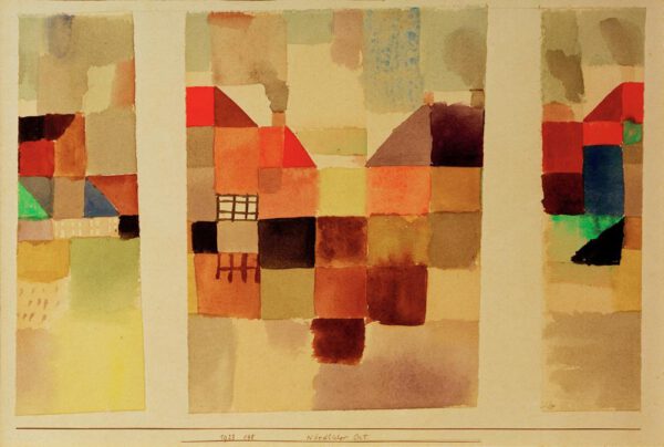 Paul Klee "Nördlicher Ort" 37 x 24 cm