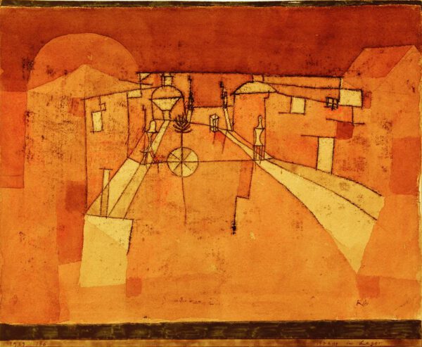 Paul Klee "Strasse im Lager" 31 x 25 cm