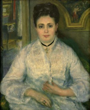 Auguste Renoir "Madame Choquet in Weiß" 60 x 75 cm