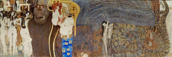 Gustav Klimt "Beethovenfries - Die feindlichen Gewalten (Ausschnitt)" 636 x 220 cm