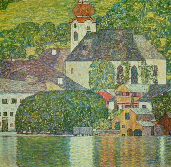 Gustav Klimt "Kirche in Unterach am Attersee" 110 x 110 cm