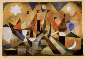 Paul Klee "Segelschiffe, den Sturm abwartend" 21 x 14 cm