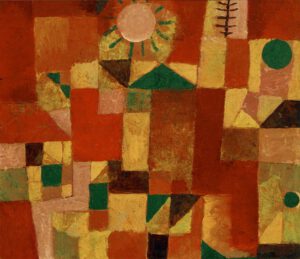 Paul Klee "Sonnengold" 32 x 28 cm