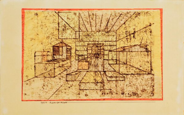 Paul Klee "Raum der Häuser" 35 x 23 cm