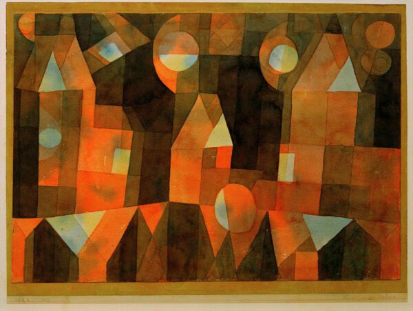 Paul Klee "Häuser an der Brücke" 36 x 26 cm