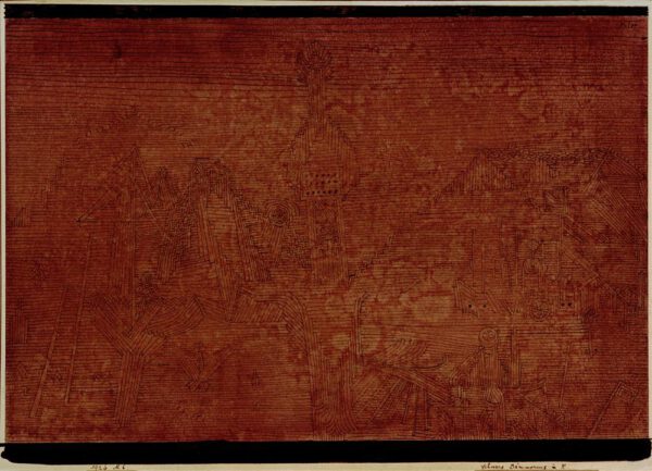 Paul Klee "Schwere Dämmerung in X" 28 x 19 cm