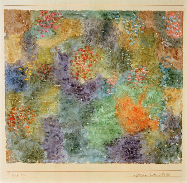 Paul Klee "Nördlicher Garten in Blüte" 30 x 26 cm