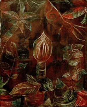 Paul Klee "Dekoratives Pflanzenbild ‘Die Knospe'" 42 x 52 cm