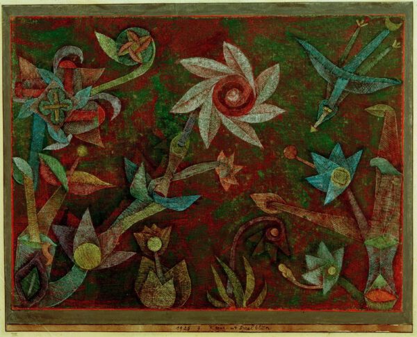 Paul Klee "Kreuz– und Spiralblüten" 31 x 23 cm