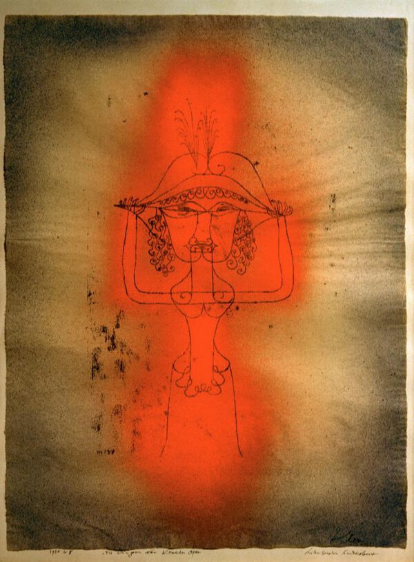 Paul Klee "Die Sängerin der komischen Oper" 46 x 60 cm