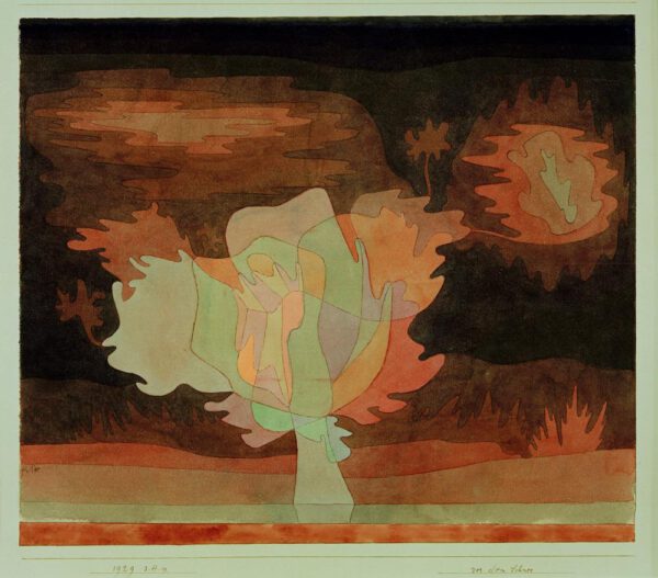 Paul Klee "Vor dem Schnee" 39 x 34 cm