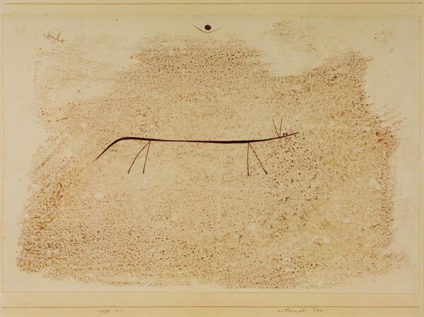 Paul Klee "Witterndes Tier" 48 x 32 cm