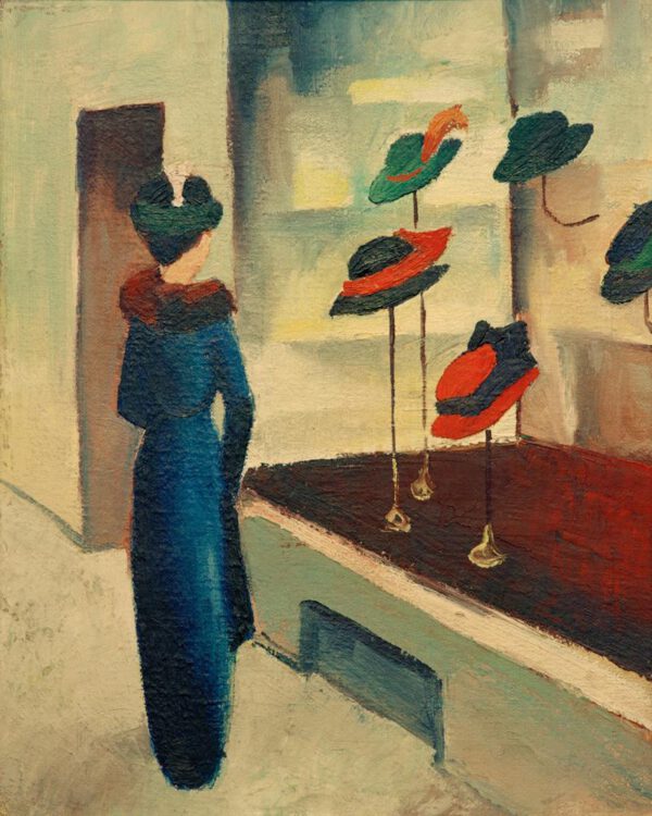 August Macke "Hutladen" 44 x 55 cm