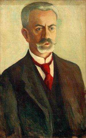 August Macke "Bildnis Bernhard Koehler" 41 x 64 cm