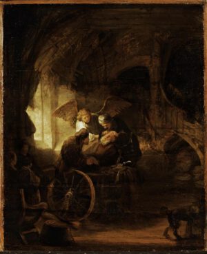 Rembrandt “Der junge Tobias heilt seinen blinden Vater“ 38.8 x 47.2 cm