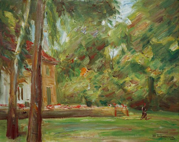 Max Liebermann "Blick aus der Birkenallee nach Nordwesten" 50 x 40 cm