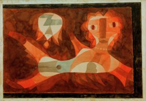 Paul Klee "Goldfisch-Weib" 55 x 39 cm