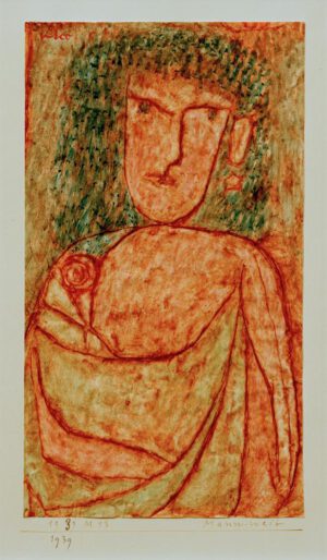 Paul Klee "Mannweib (aus einem verschollenen antiken Roman)" 14 x 25 cm