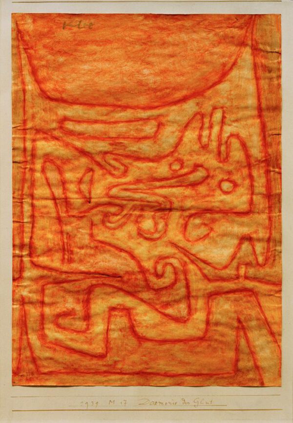 Paul Klee "Daemonie der Glut" 21 x 29 cm